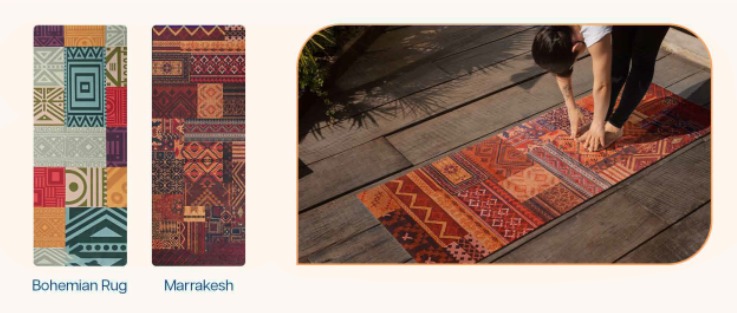Microfiber Natural Rubber Yoga Mat - Export Quality